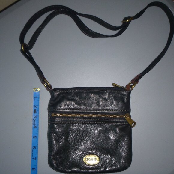 Fossil Leather Crossbody Bag - Picture 1 of 3